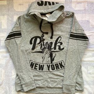 VS Pink *S* NY Statue of Liberty cowlneck